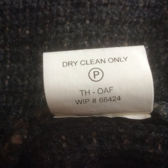 Woolrich Dark Gray and Tan Wool Button Down Cardigan Women's Sweater Size XL - Picture 6 of 6